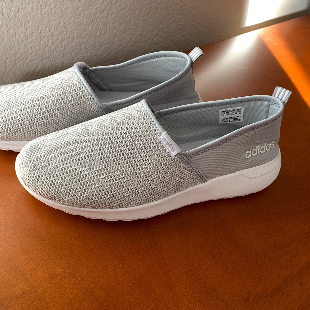 Womens adidas Neo Cloudfoam Memory Footbed Slip-On Sneakers Shoes, Size 10